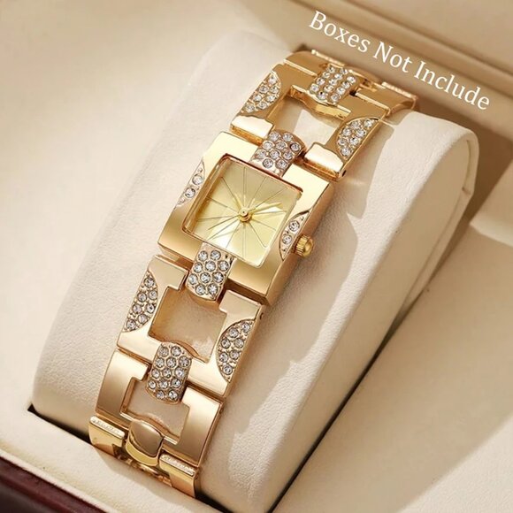 Stylish Women Quality Gold Tone Quartz Watch
